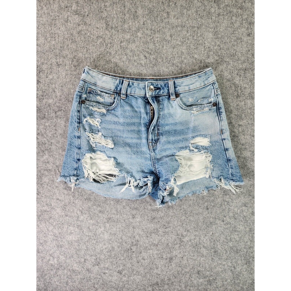 American Eagle Shorts Womens‎ 2 Distressed Light Wash Cut Off Denim